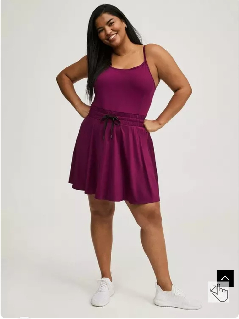 Performance Core Mini 2Fer Active Dress With Bike Shorts By TORRID - Picture 3 of 6